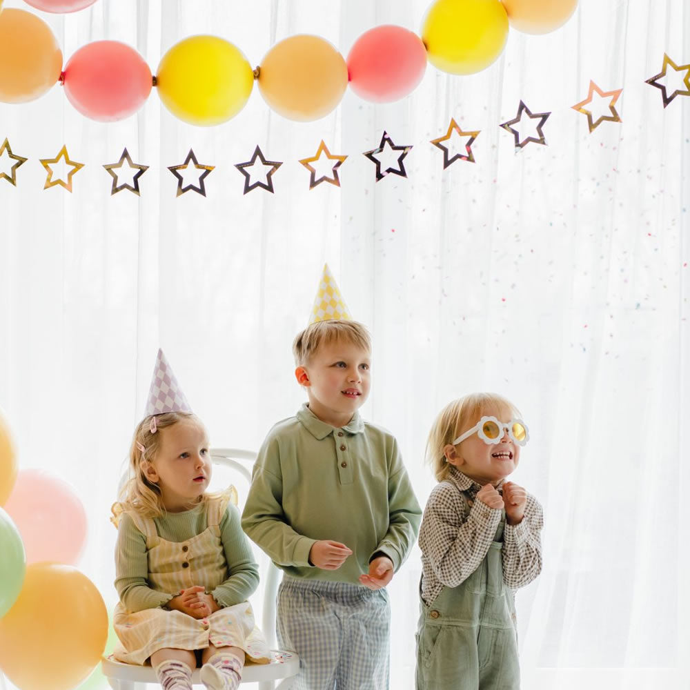 Pastel Checkered Party Hats
