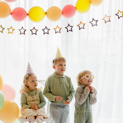 Pastel Checkered Party Hats
