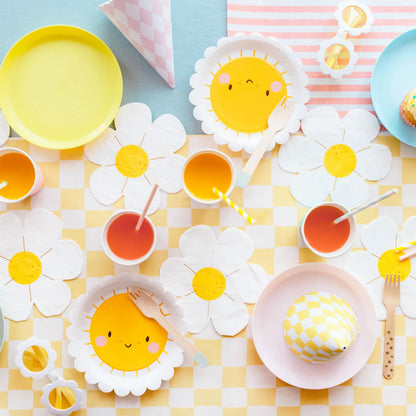 Pastel Checkered Party Hats