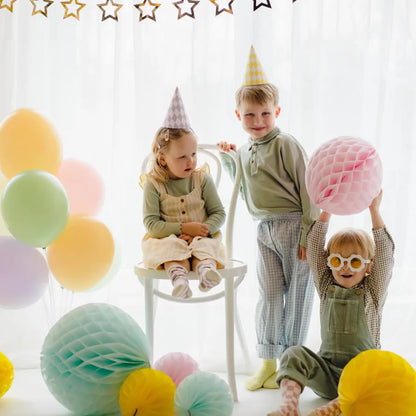 Pastel Checkered Party Hats
