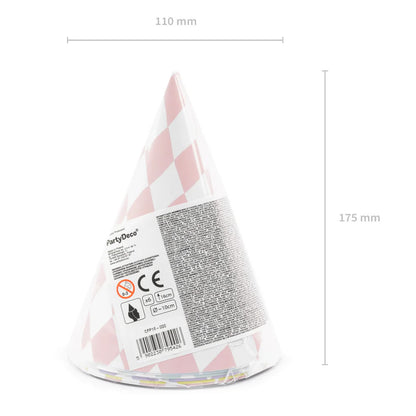 Pastel Checkered Party Hats