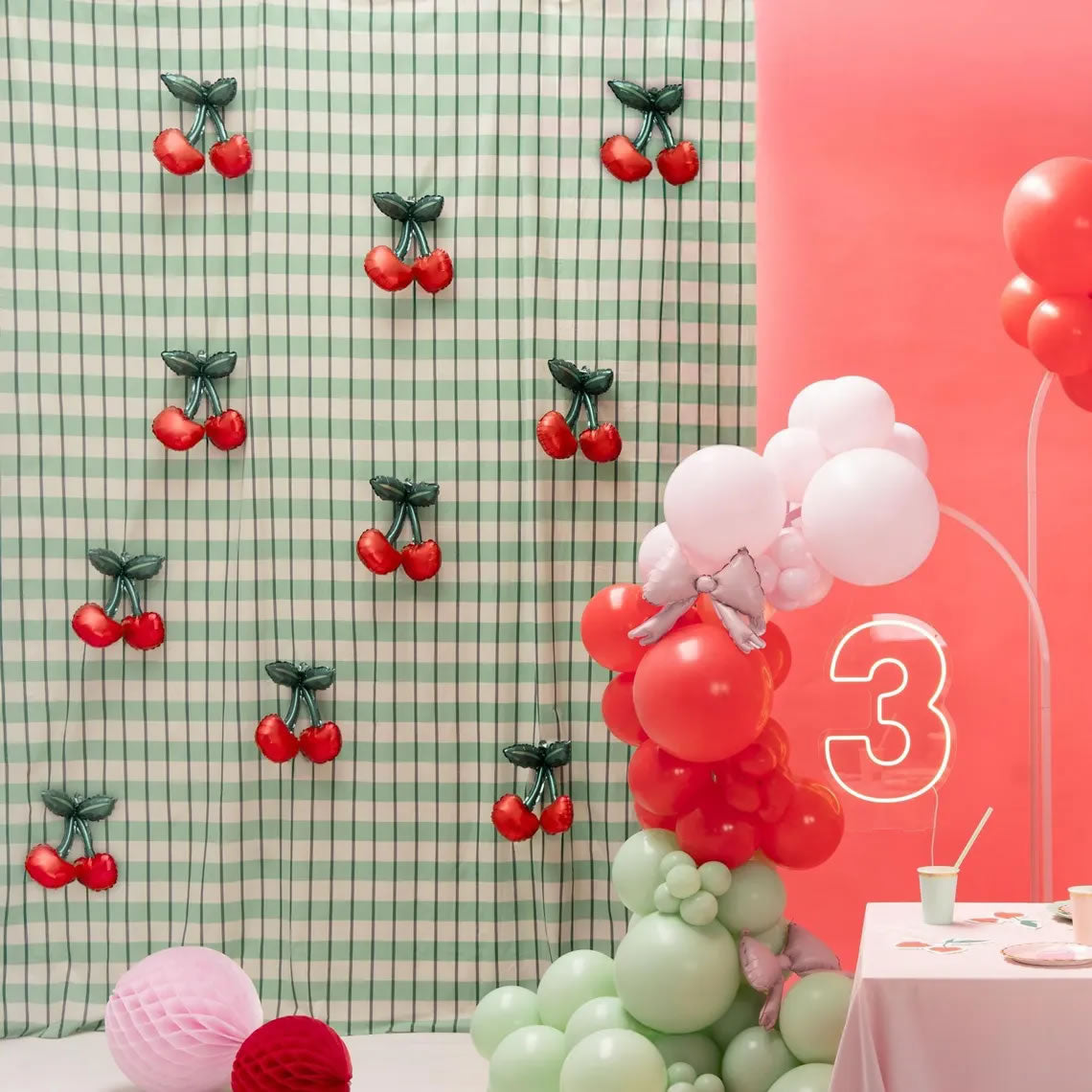 Cherry Balloons, Set of 3