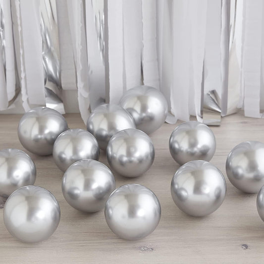 Silver Chrome Decorative Balloons