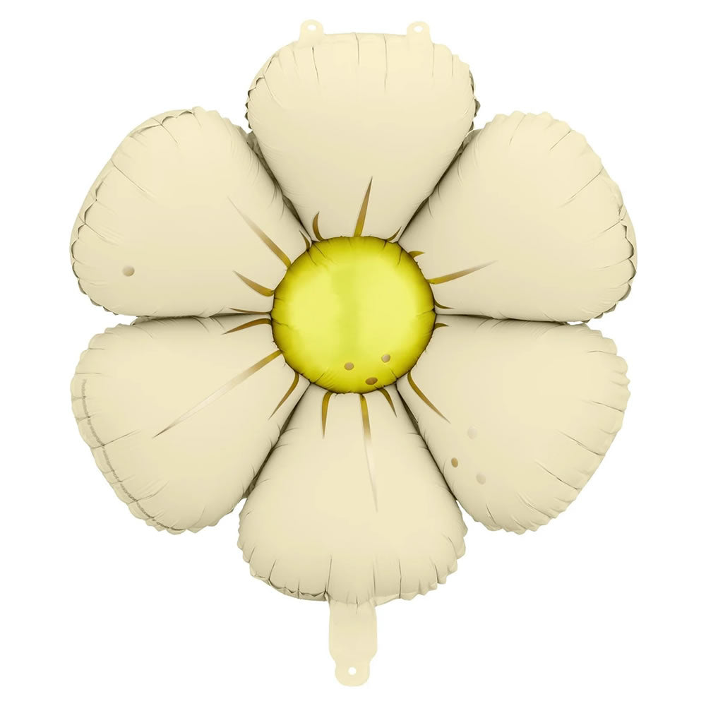 Cream Daisy Balloons, Set of 4