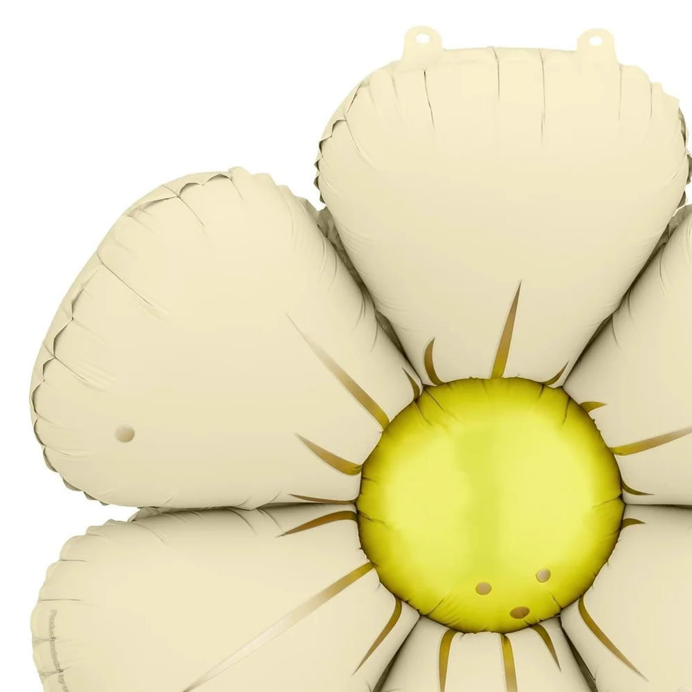 Cream Daisy Balloons, Set of 4