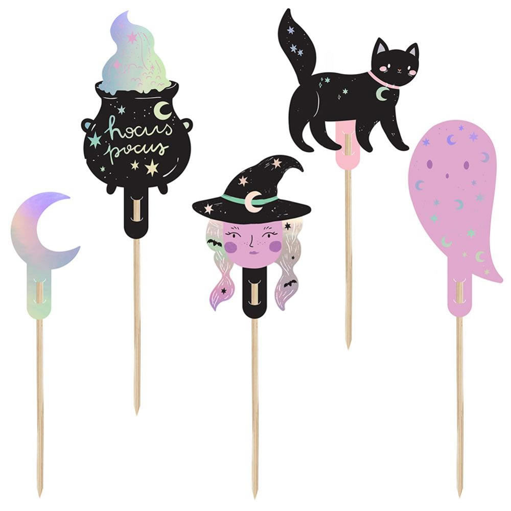 Halloween Cupcake Toppers, Pack of 5