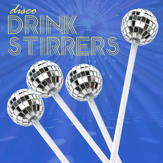 Disco Ball Drink Stirrers