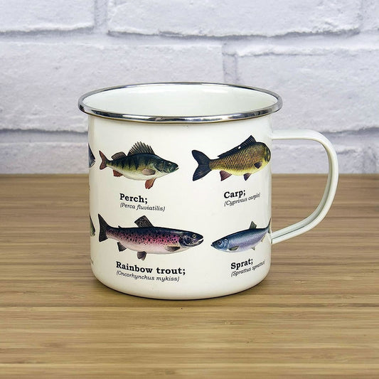 Fish Ecology Enamel Mug