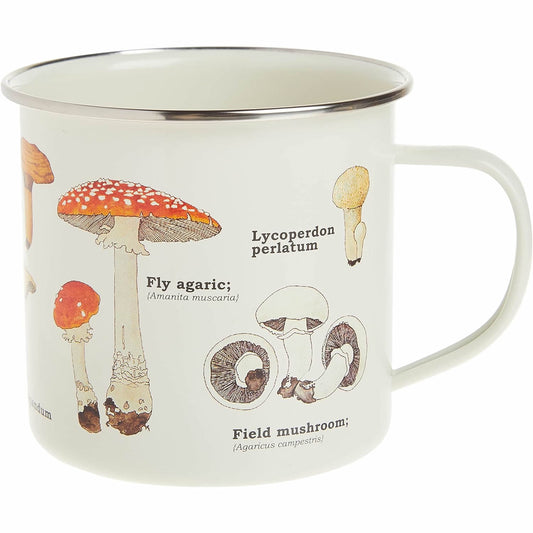Mushroom Ecology Enamel Mug