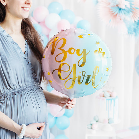 Pink and Mint Boy or Girl Balloon