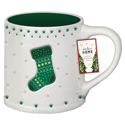 Festive Ceramic Stocking Mug