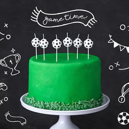 Football Birthday Cake Candles