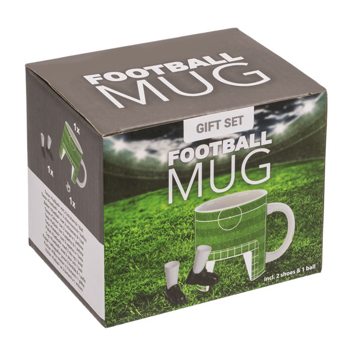 Football Mug Gift Set with Finger Boots and Football