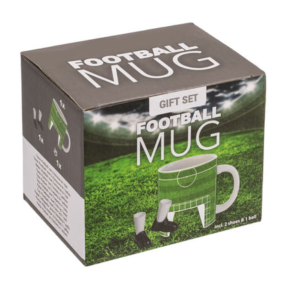 Football Mug Gift Set with Finger Boots and Football