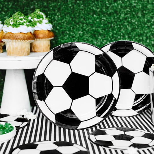 Football Party Paper Plates Pack of 6