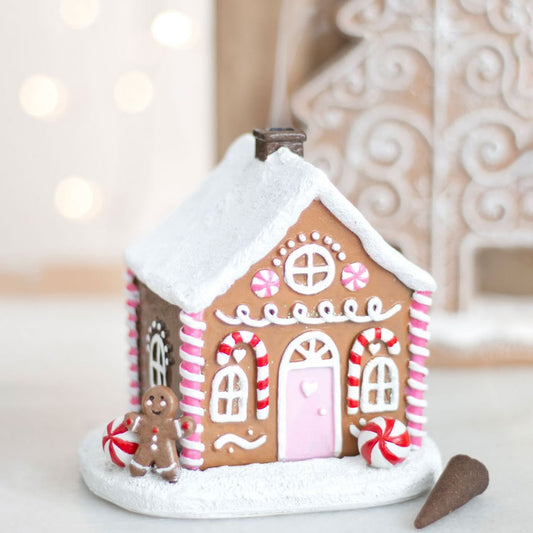 Gingerbread House Incense Cone Burner