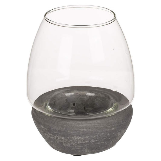 Glass Hurricane Tea Light Holder