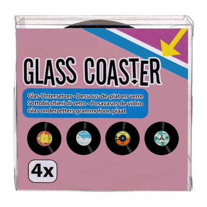 Glass Record Coasters