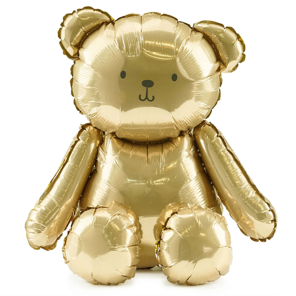 Gold Bear Balloon