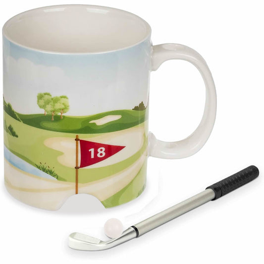 Golf Mug Gift Set with Golf Club and Mini Ball