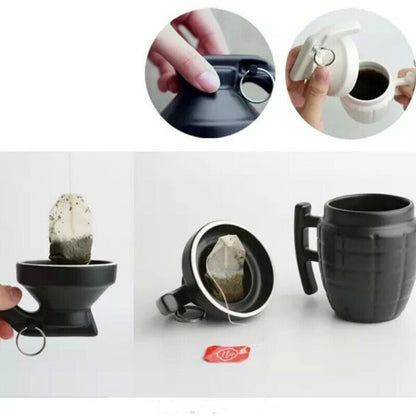 Hand Grenade Designed Ceramic Mug
