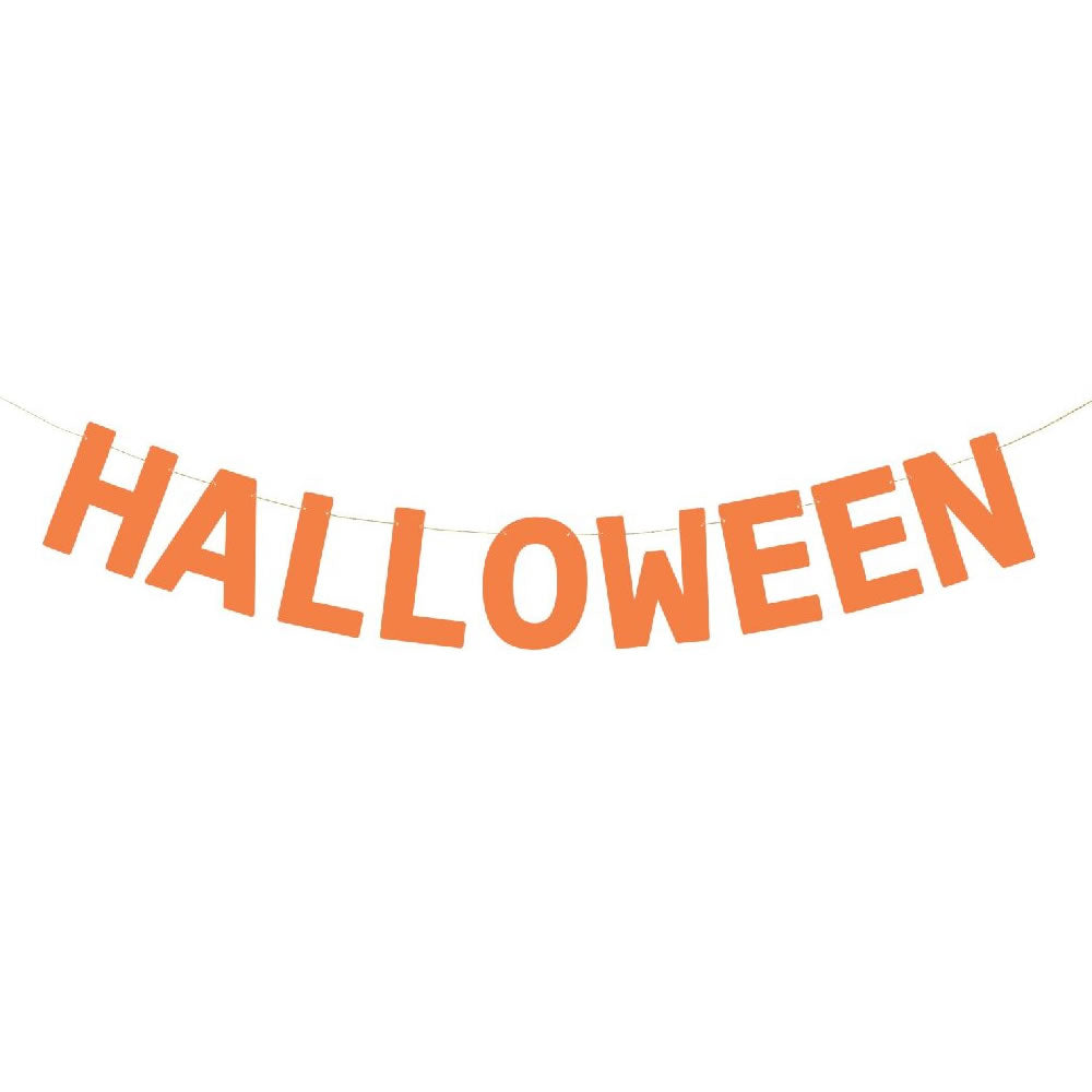 Orange Halloween Banner