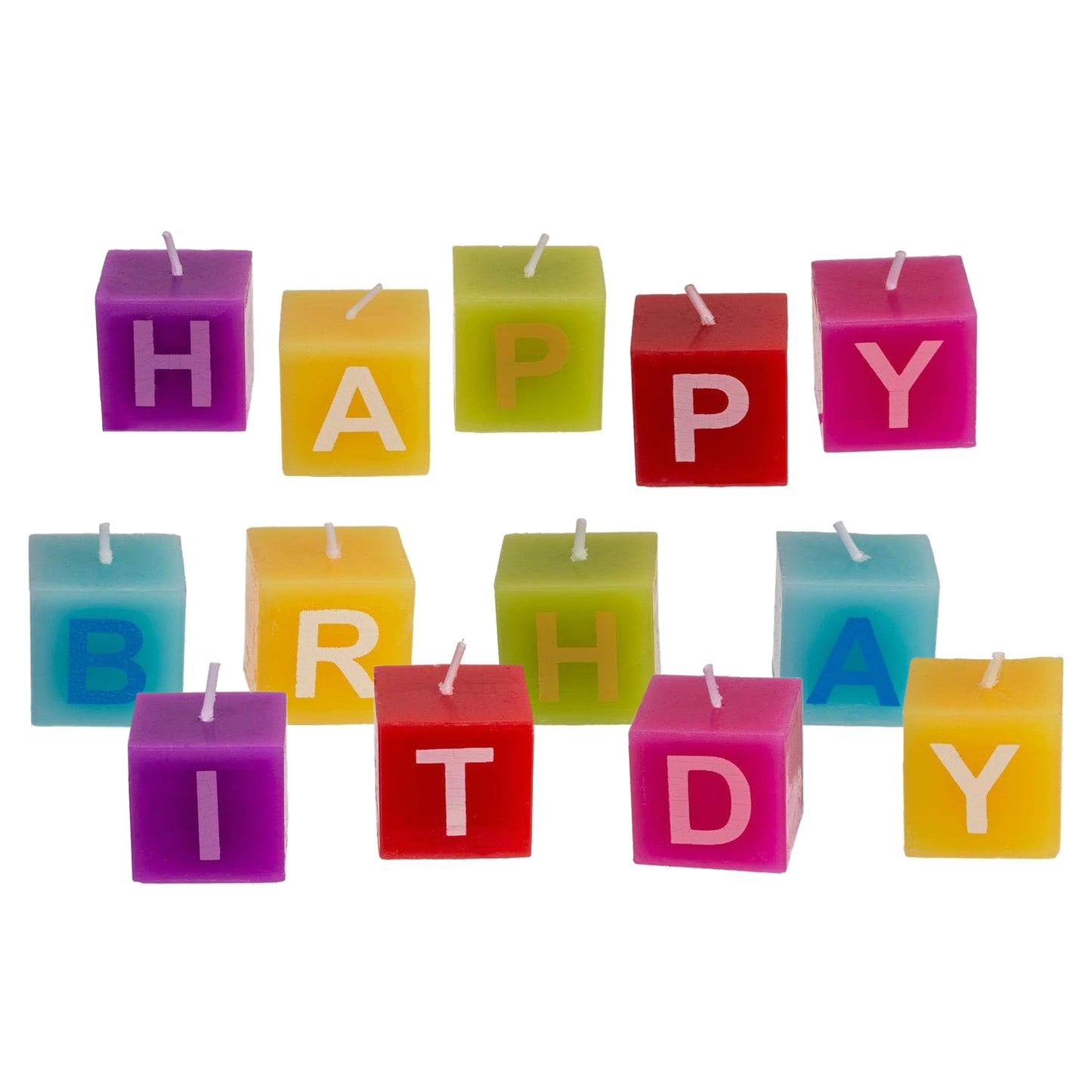 Happy Birthday Candle Blocks
