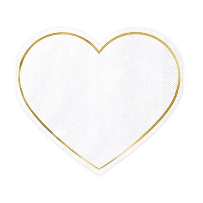 Heart Shaped Paper Napkins