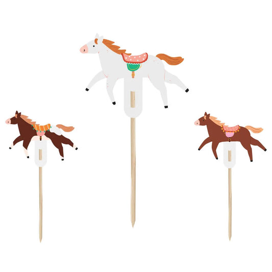 Horse Cupcake Toppers, Set of 6