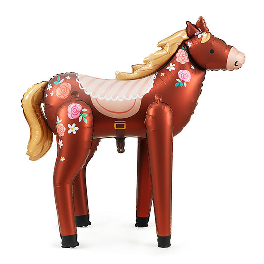 100cm Standing Horse Foil Balloon