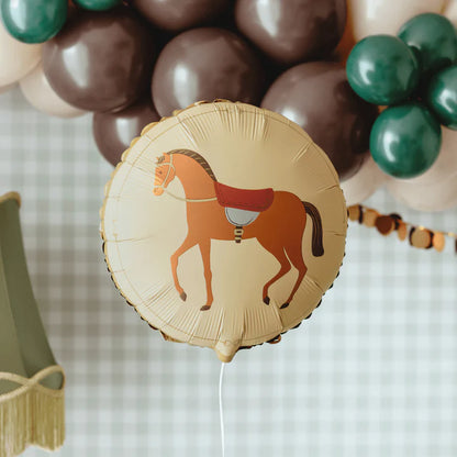 Round Horse Foil Balloon