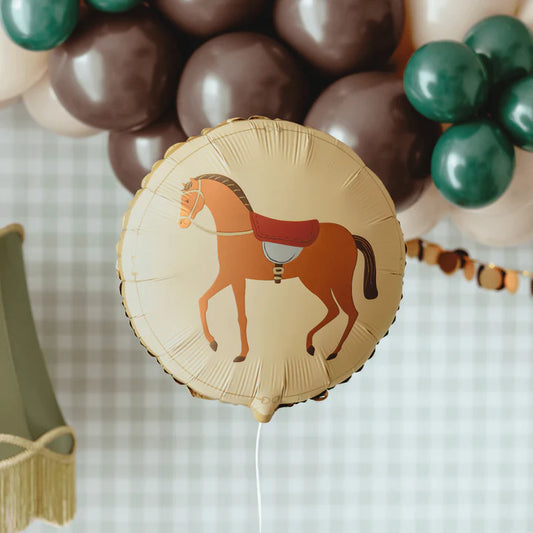 Round Horse Foil Balloon