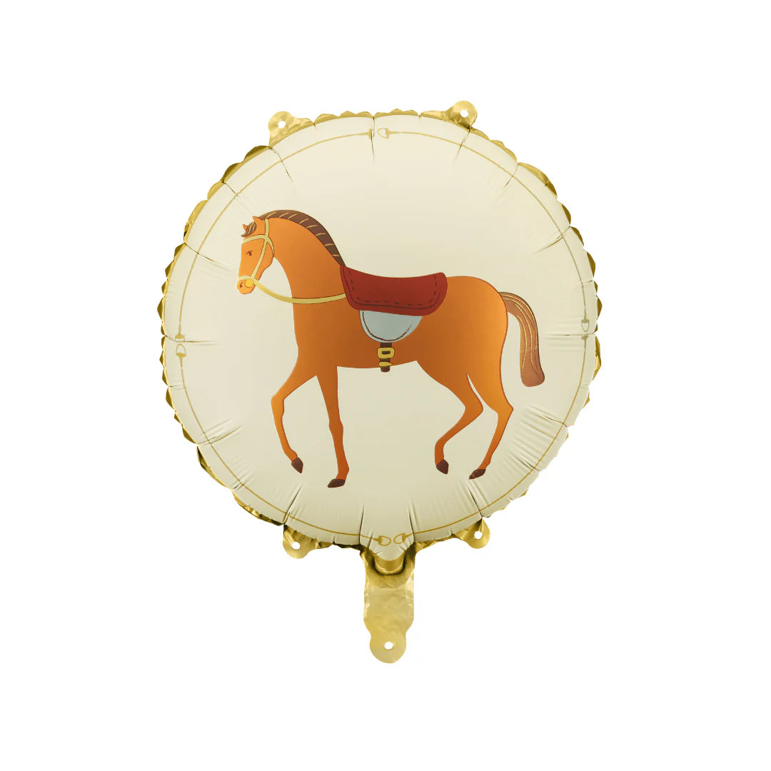 Round Horse Foil Balloon