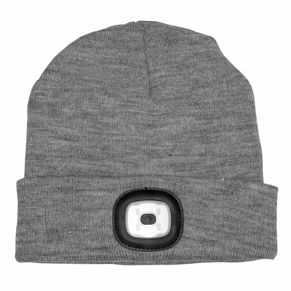 LED Beanie Hat - Grey