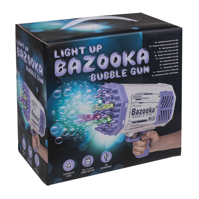 Light Up Bazooka Bubble Gun