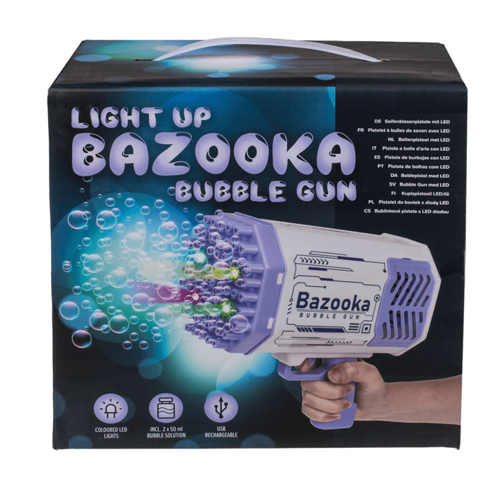 Light Up Bazooka Bubble Gun