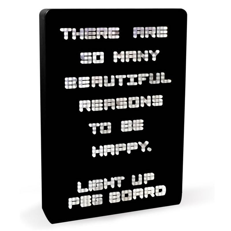 Light Up Message Peg Board