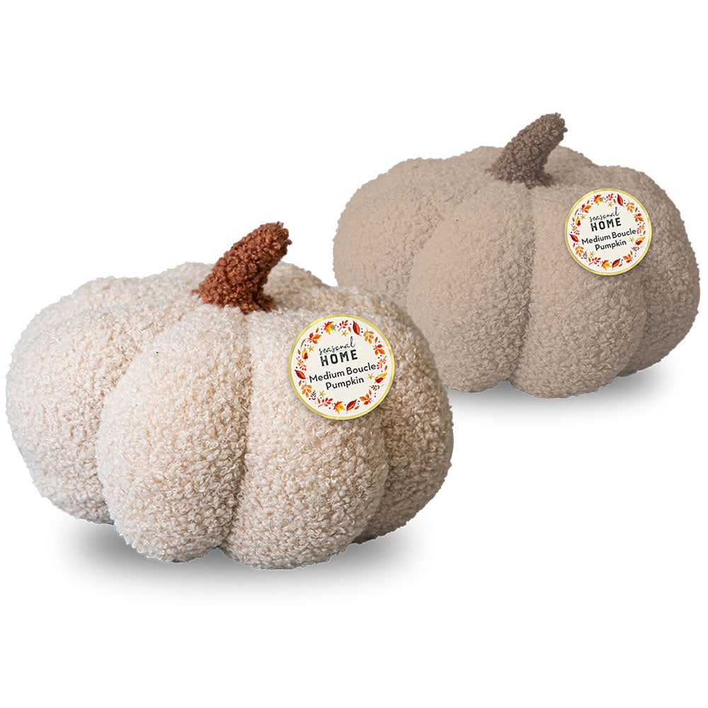 Medium Boucle Pumpkin Cushion