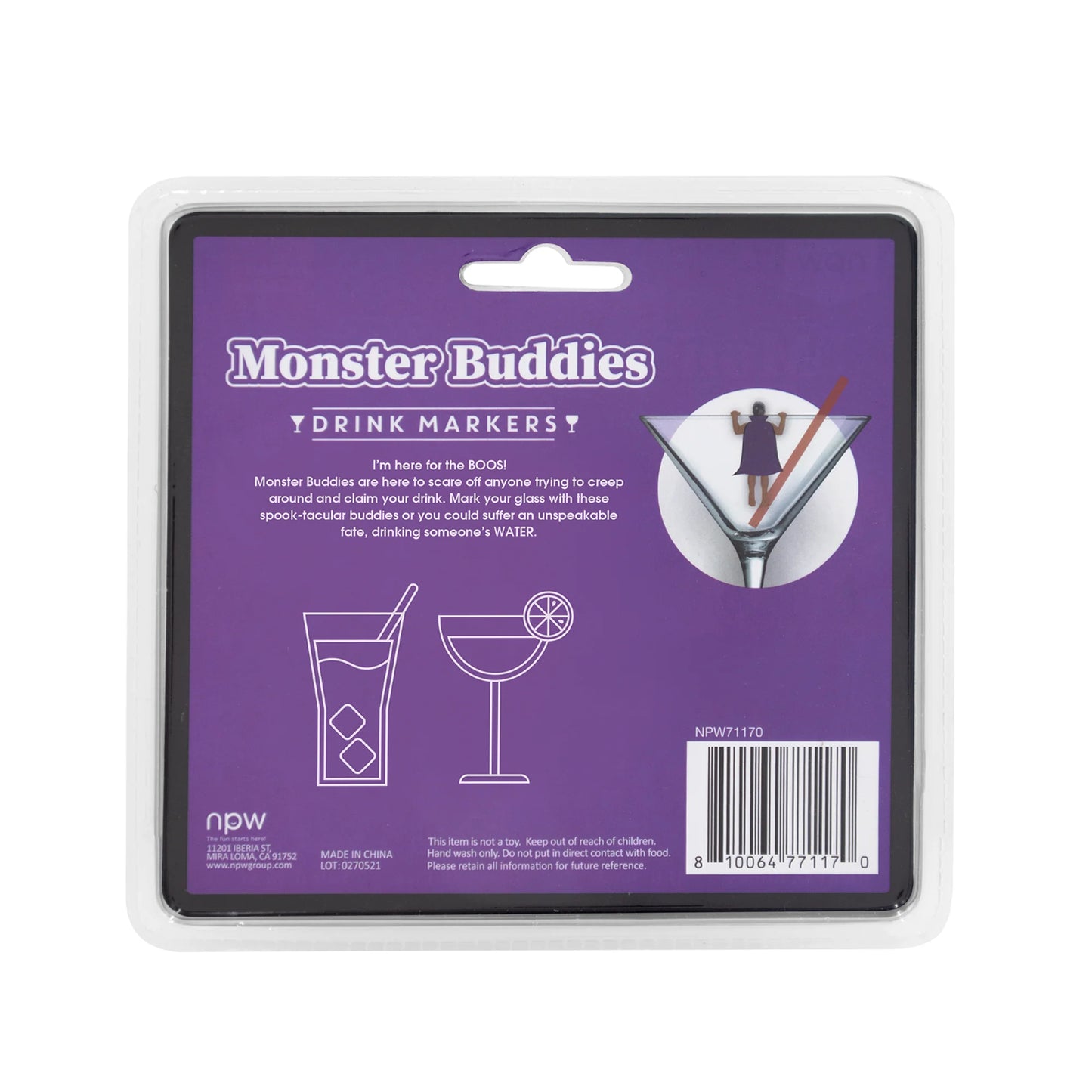 Monster Buddies Drink Markers