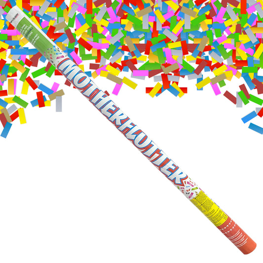 100cm Motherflutter Confetti Cannon - Mixed Colour