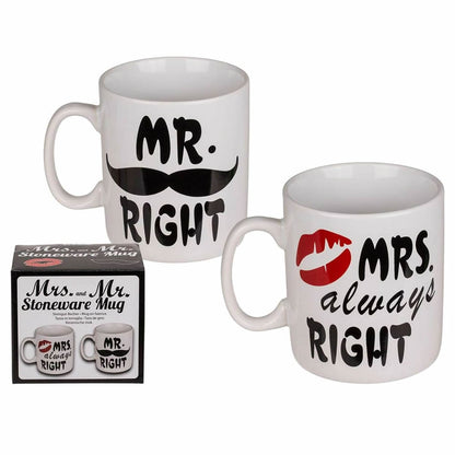 Mr. Right or Mrs. Always Right Mugs
