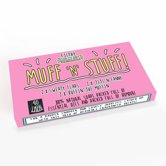 Muff ‘n’ Stuff – Gift Set of Three Soap Bars