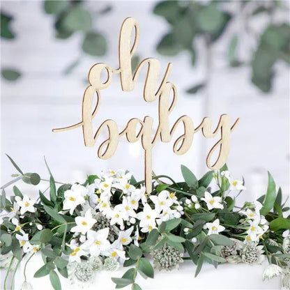 Oh Baby Wooden Cake Topper