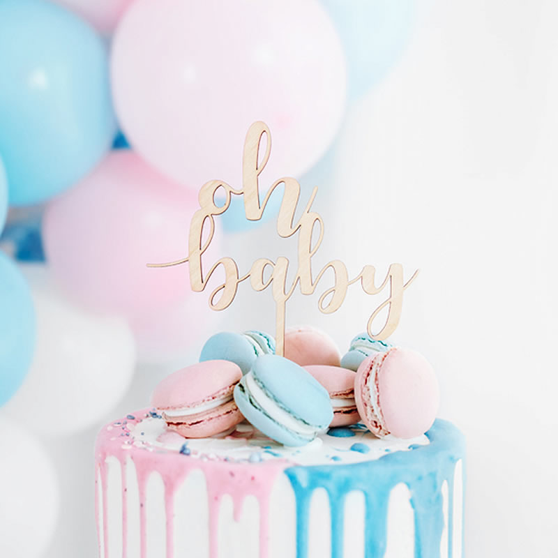 Oh Baby Wooden Cake Topper