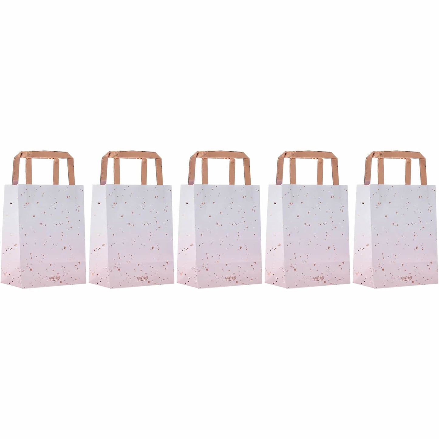 Pink Ombre Watercolour Rose Gold Party Bags