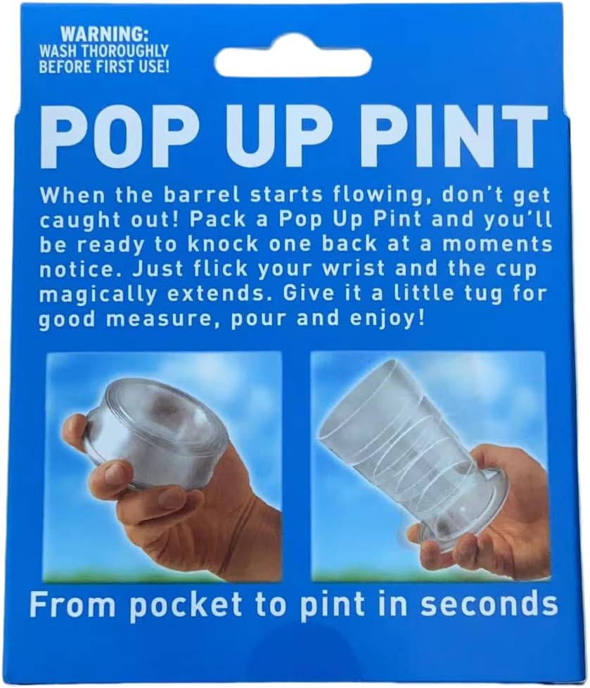 Pop Up Pint Glass