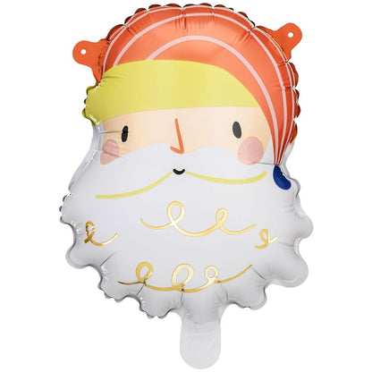 Santa Head Foil Balloons, Pack of 5