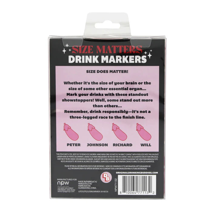 Size Matters Buddies Drink Markers