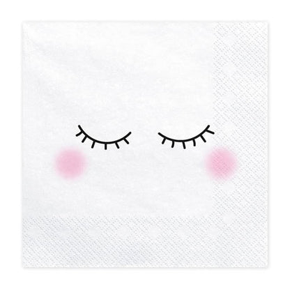 Sleeping Unicorn Face Paper Napkins