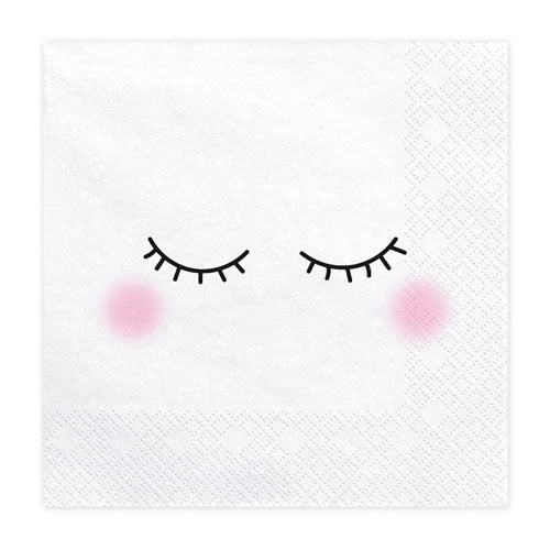 Sleeping Unicorn Face Paper Napkins